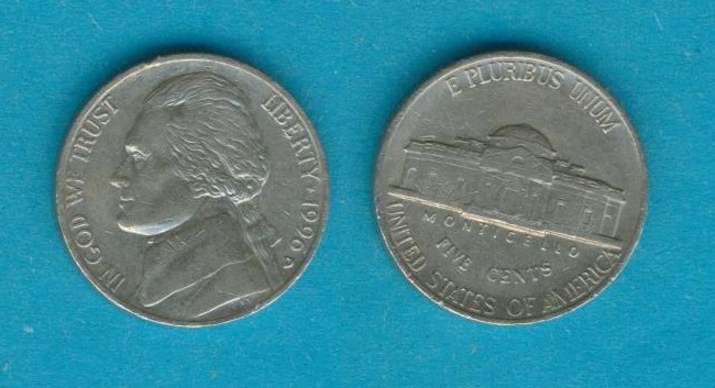  USA 5 Cents 1996 D   