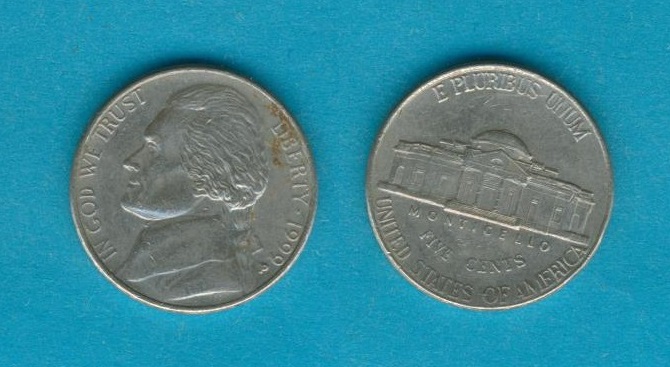  USA 5 Cents 1999 P   