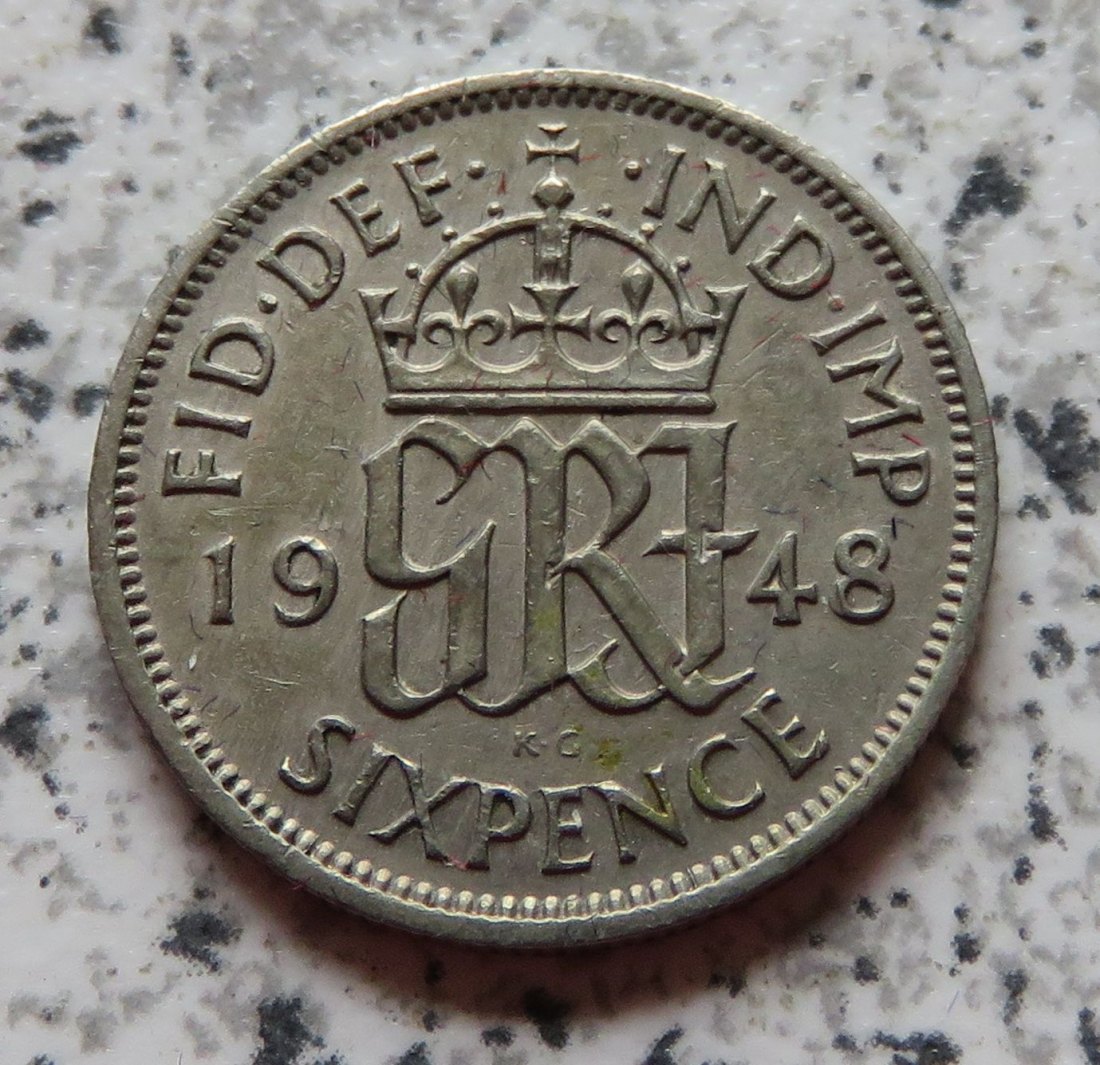  Großbritannien 6 Pence 1948   