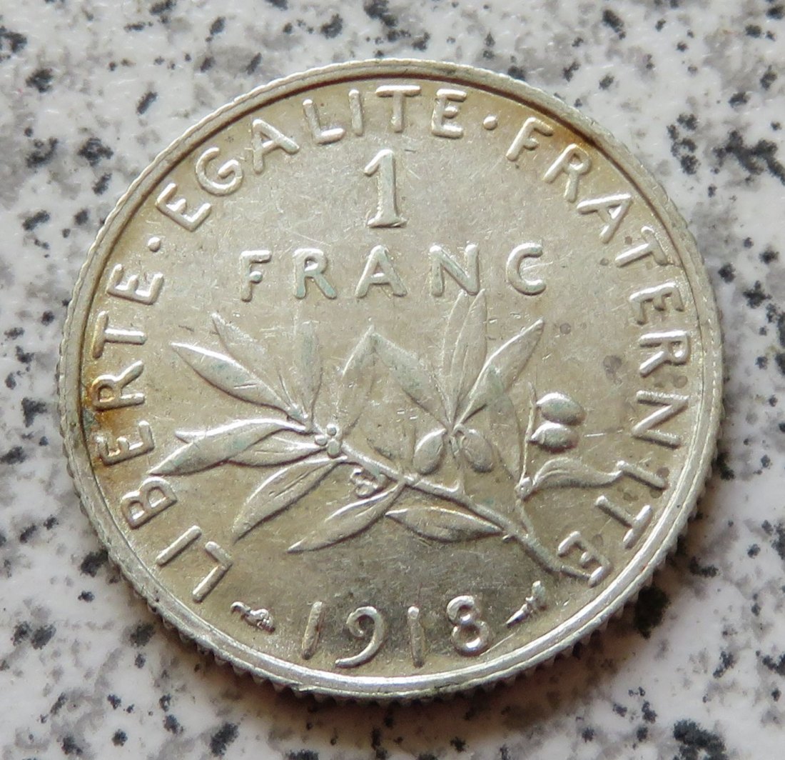  Frankreich 1 Franc 1918   