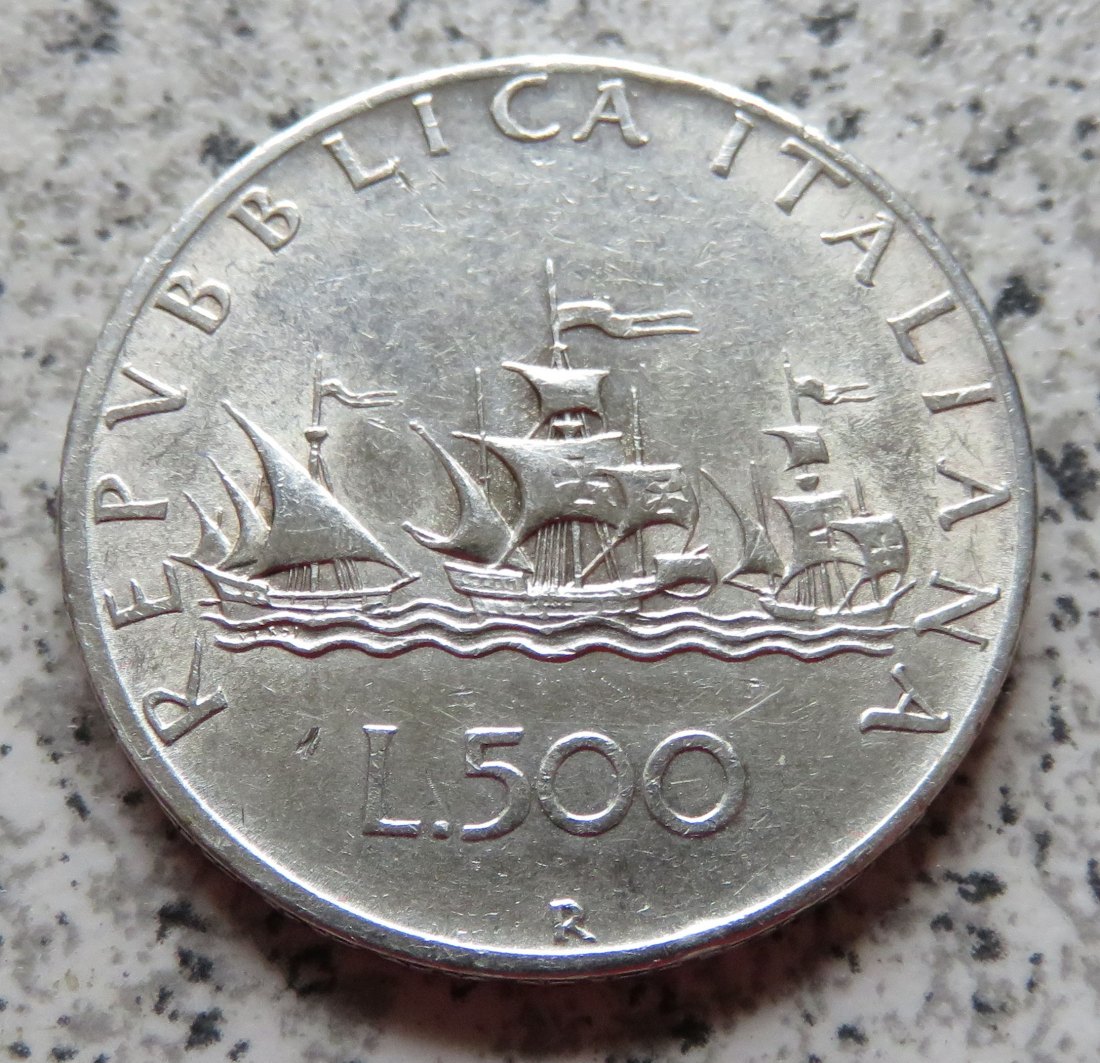  Italien 500 Lire 1958 R   