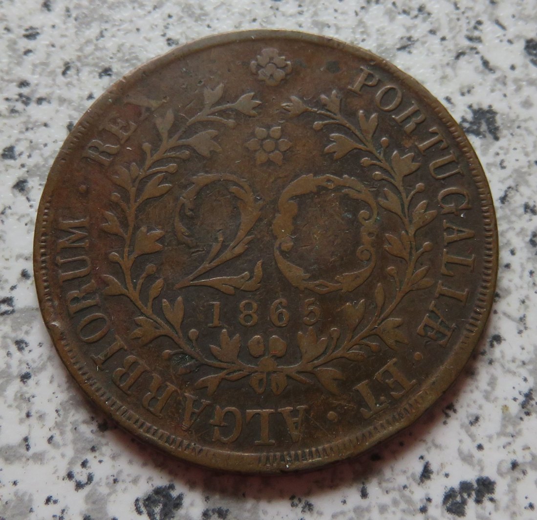  Azoren 20 Reis 1865   