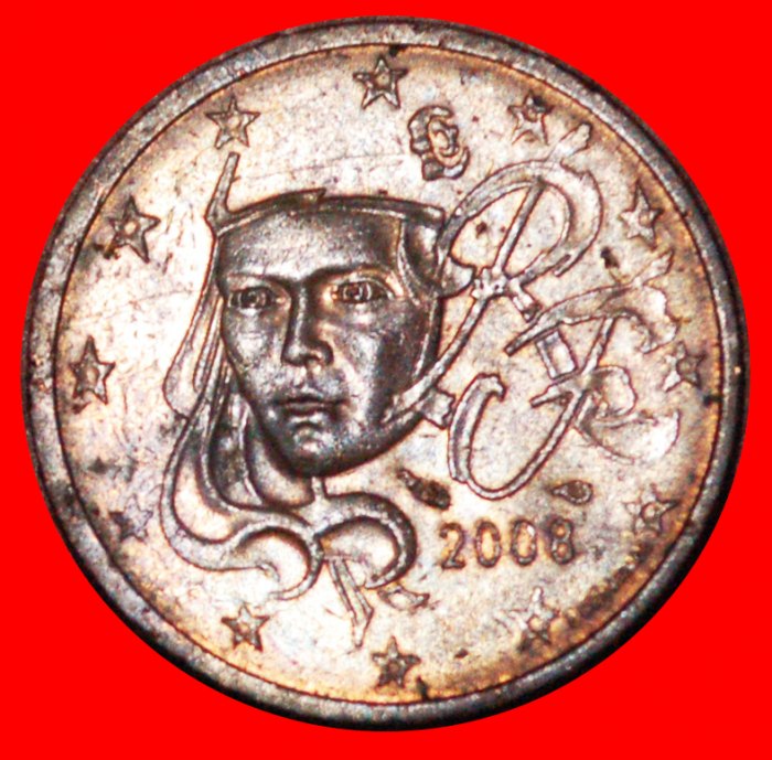  * MARIANNE (1999-2023): FRANCE ★ 2 EURO CENTS 2008! LOW START ★ NO RESERVE!   