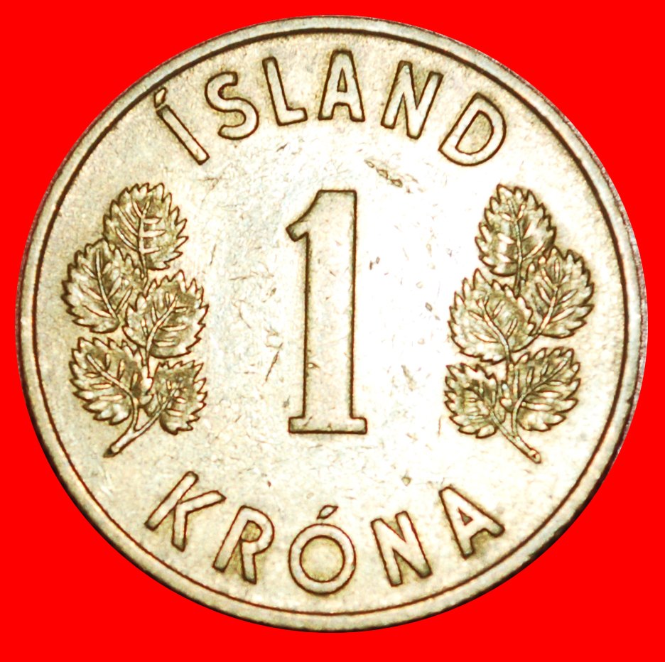  * GROSSBRITANNIEN 4 GEISTEN: ISLAND ★ 1 KRONA 1946! OHNE VORBEHALT!   