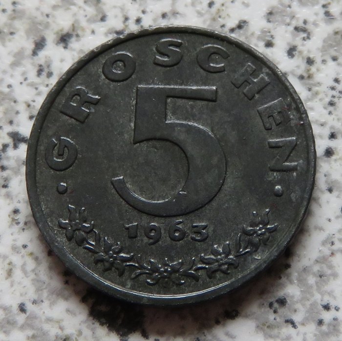  Österreich 5 Groschen 1963   