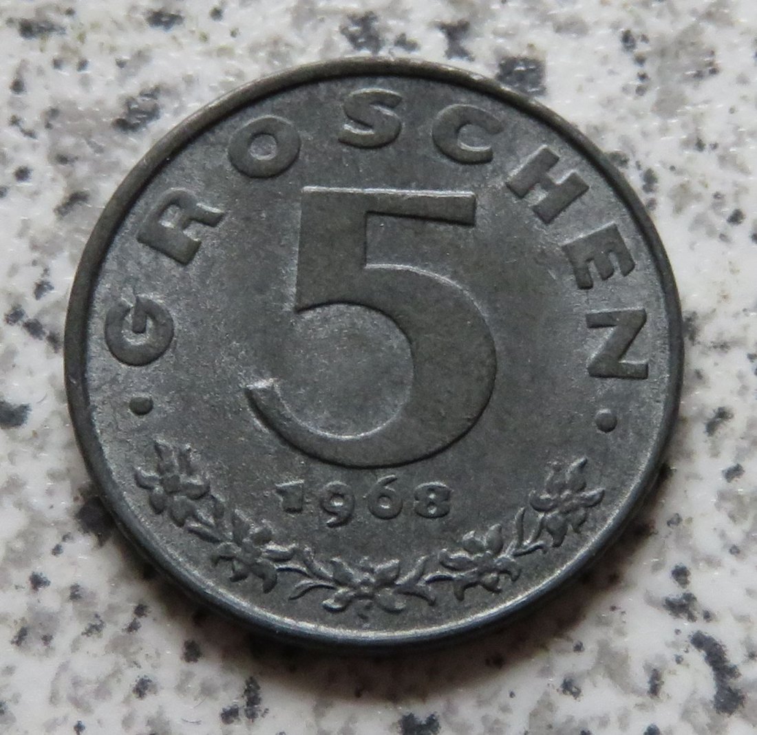  Österreich 5 Groschen 1968, Erhaltung   