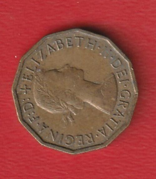  Großbritannien 3 Pence 1964 Schön 388   