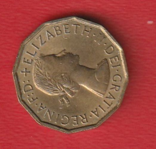  Großbritannien 3 Pence 1965 Schön 388   