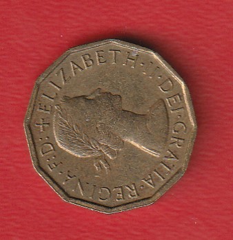  Großbritannien 3 Pence 1967 Schön 388   