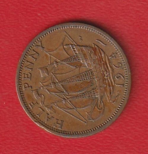 Großbritannien 1/2 Penny 1964 Schön 386   