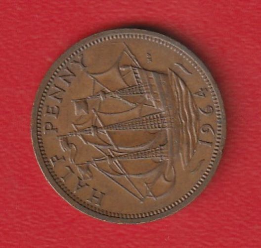  Großbritannien 1/2 Penny 1964 Schön 386   