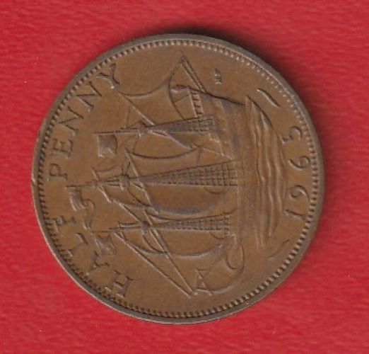  Großbritannien 1/2 Penny 1965 Schön 386   