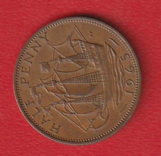  Großbritannien 1/2 Penny 1965 Schön 386   