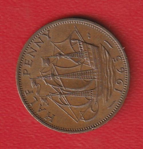  Großbritannien 1/2 Penny 1965 Schön 386   