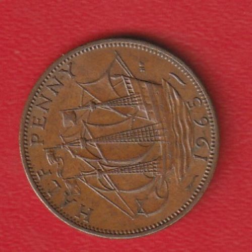  Großbritannien 1/2 Penny 1965 Schön 386   