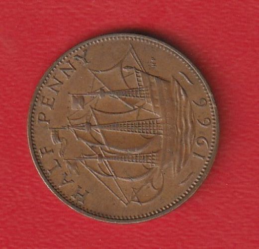  Großbritannien 1/2 Penny 1966 Schön 386   