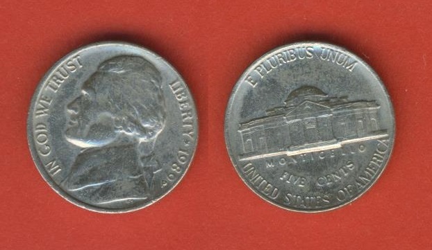  USA 5 Cents 1989 P   