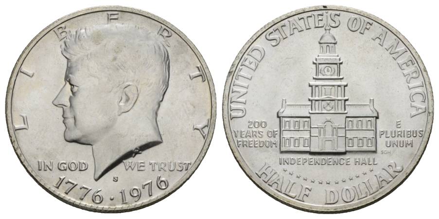 USA; 1/2 Dollar 1976   