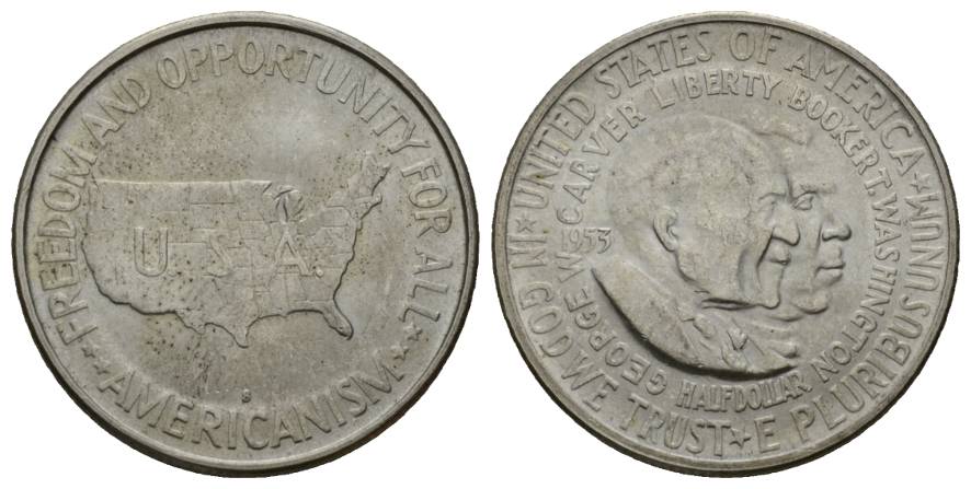  USA; 1/2 Dollar 1953   