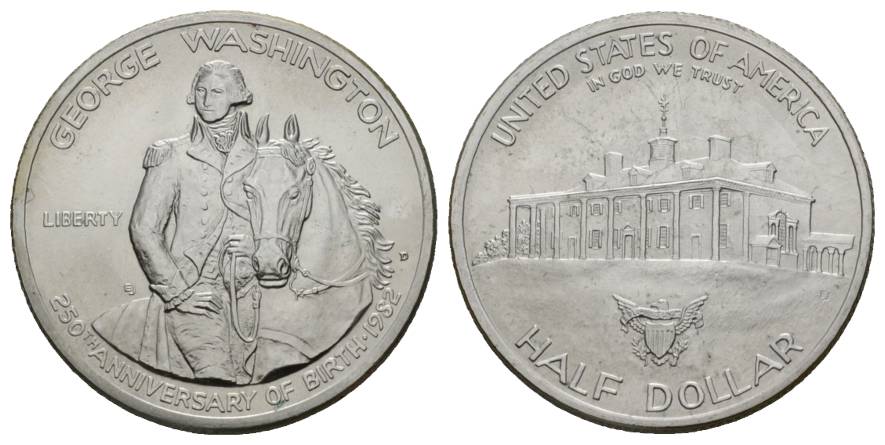  USA; 1/2 Dollar 1982   