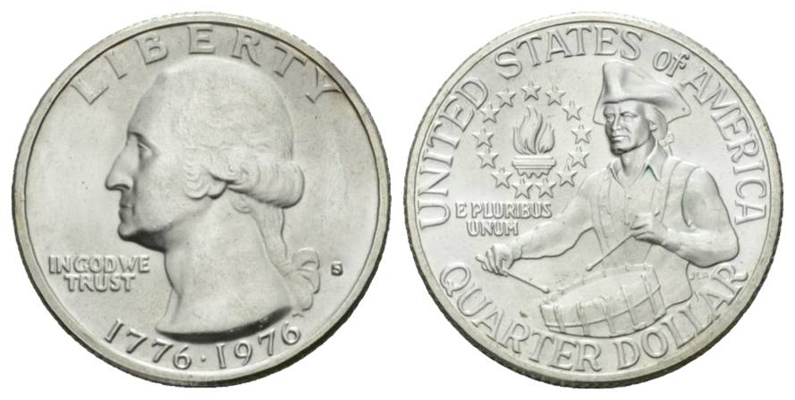  USA; 1/4 Dollar 1976   