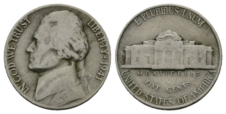  USA; 5 Cent 1941   