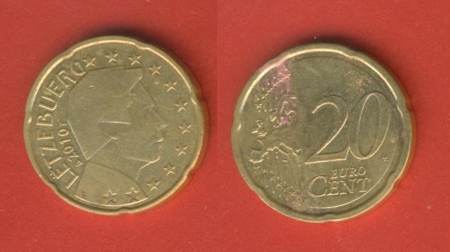  Luxemburg 20 Cent 2010   