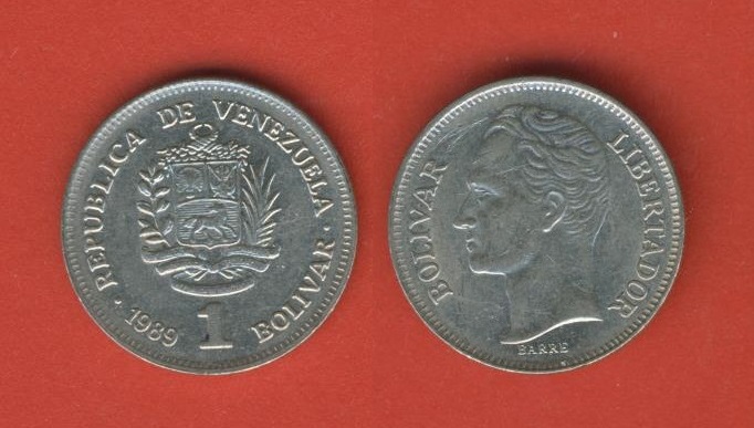  Venezuela 1 Bolivar 1989   