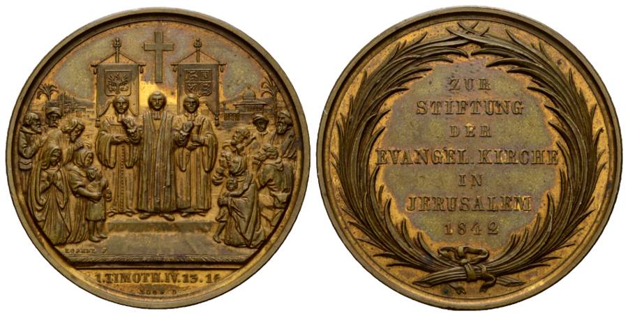 Medaille 1842; Bronze; 42,63 g; Ø 42 mm   