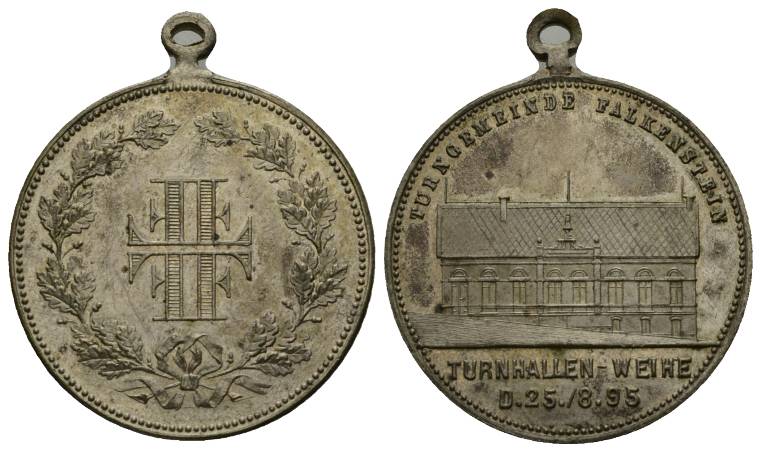  Medaille o.J.; unedel; 14,88 g; Ø 33 mm; gehenkelt   