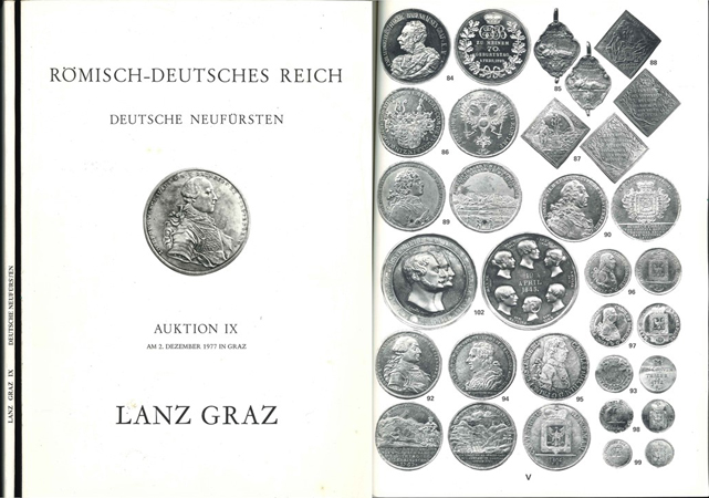  Lanz Graz; Römisch-Deutsches Reich; Deutsche Neufürsten; Auktion IX; 02.12.1977 in Graz   