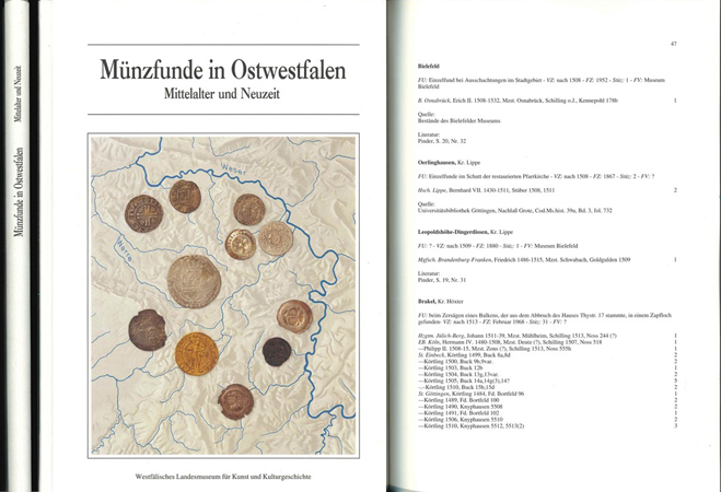  P.Ilisch; Münzfreunde in Ostwestfalen; Mittelalter und Neuzeit; Münster 1992   