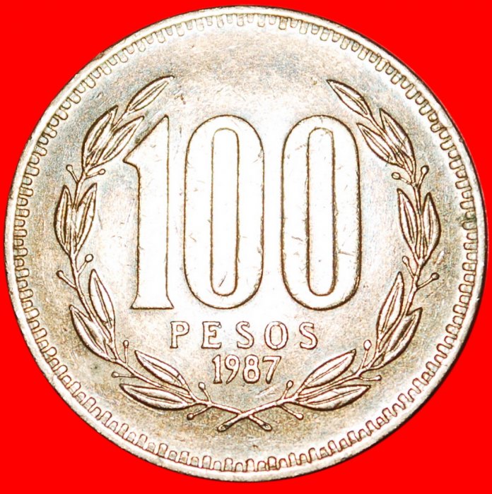  * STAR: CHILE ★100 PESOS 1987So! LOW START ★ NO RESERVE!   