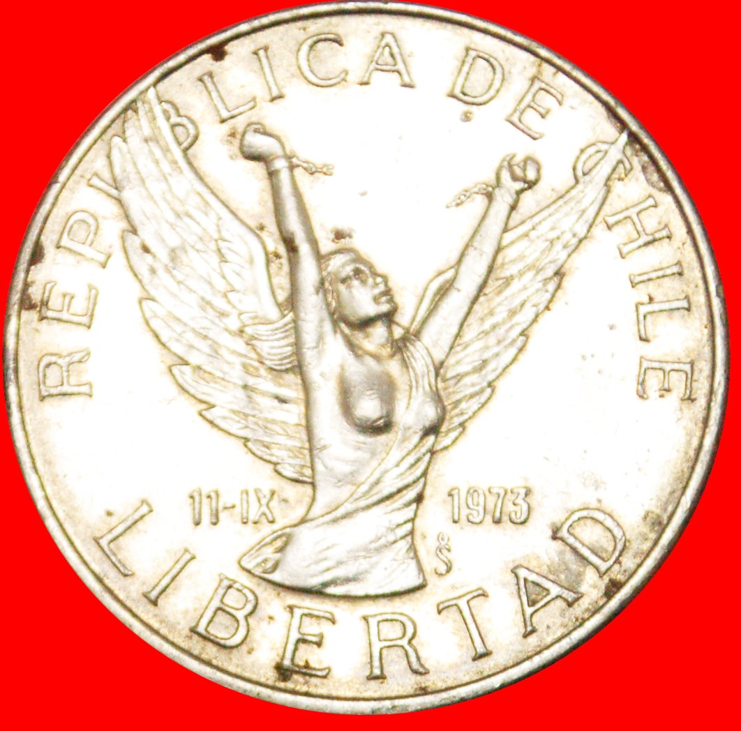  * ENGEL 1973: CHILE ★ 5 PESO 1977! OHNE VORBEHALT!   