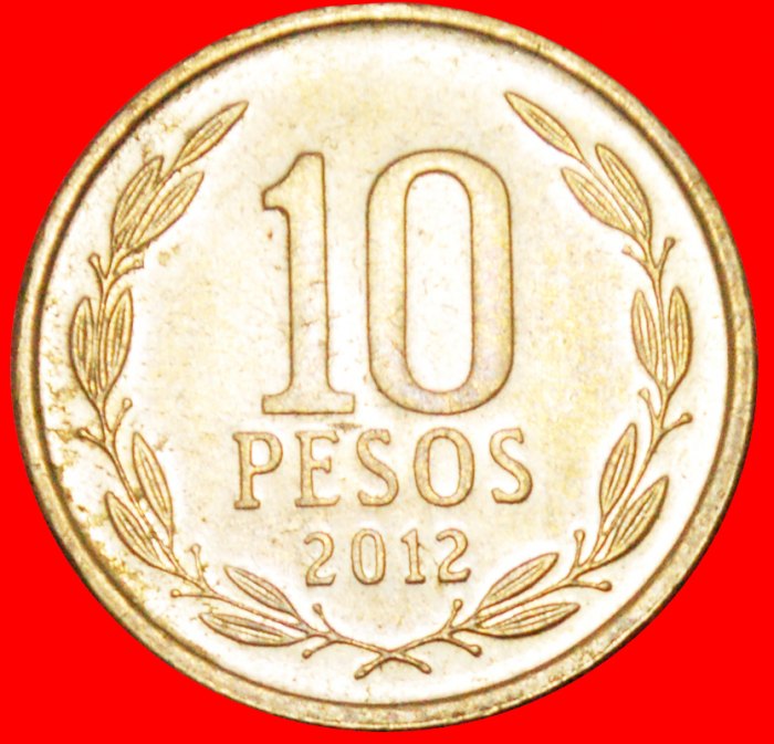  * PORTRAIT O'Higgins (1778-1842): CHILE ★ 10 PESOS 2012!   LOW START ★ NO RESERVE!   