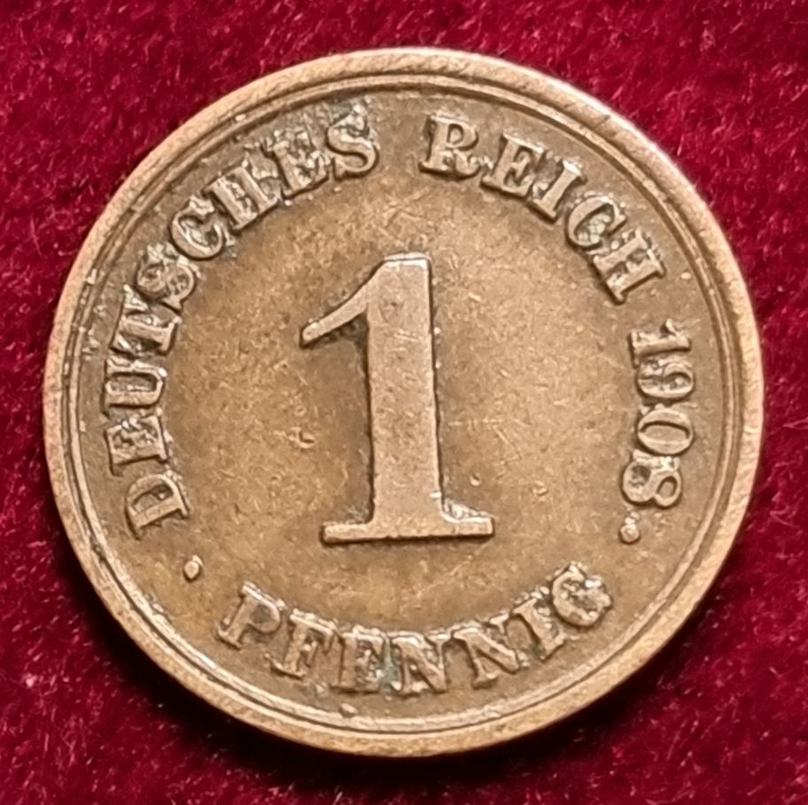  1421(9) 1 Pfennig (Kaiserreich) 1908/E in ss ...................................... von Berlin_coins   