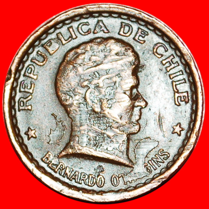  * KRIEGSZEIT (1939-1945): CHILE★ 20 CENTAVO 1943 FEHLER! OHNE VORBEHALT!   