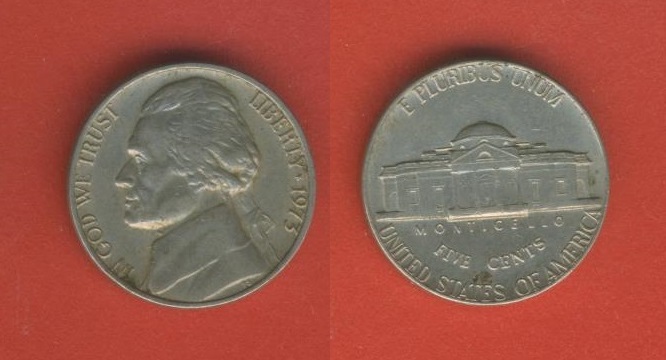  USA 5 Cents 1973   