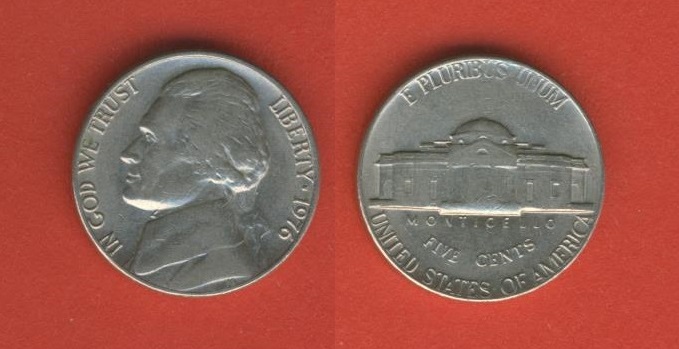  USA 5 Cents 1976   