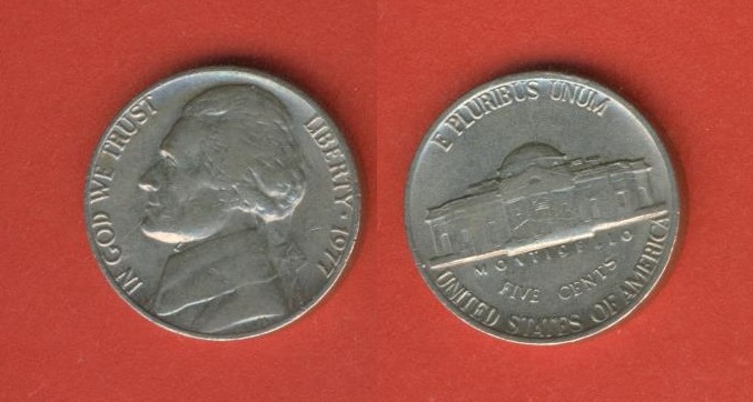  USA 5 Cents 1977   