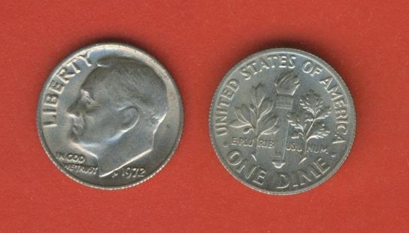  USA  1 Dime 1972   