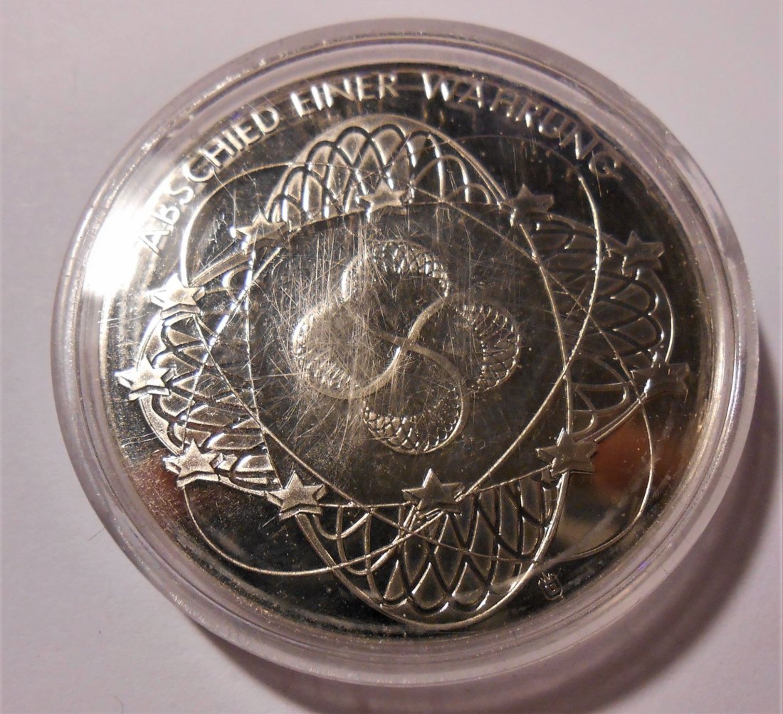  T:2.5 Medaille Deutschland  Abschied einer Währung 100 DM   