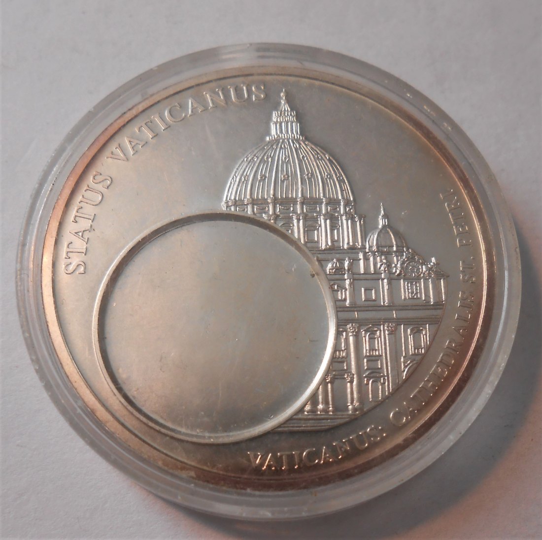  T:3.6 Medaille Europa Vatikan, Einleger fehlt   