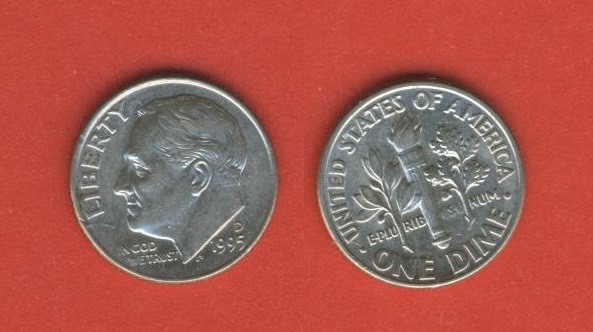  USA  1 Dime 1995 D   