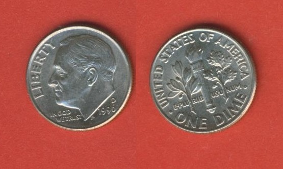  USA  1 Dime 1996 D   