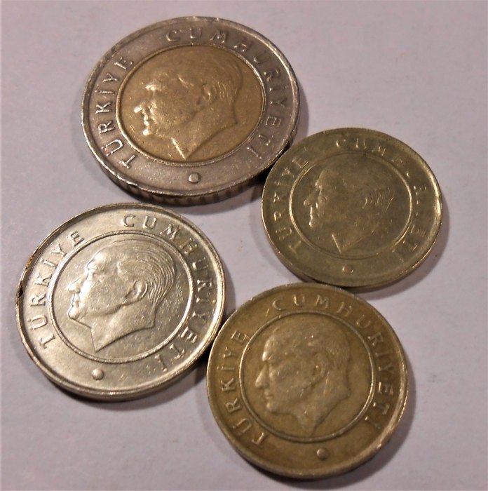  Türkei 4er Lot Kursmünzen   