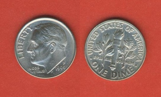  USA  1 Dime 1999 P   