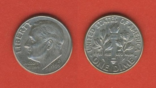  USA  1 Dime 1999 D   