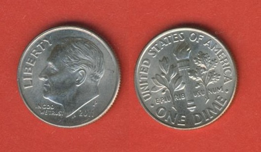  USA  1 Dime 2011 P   