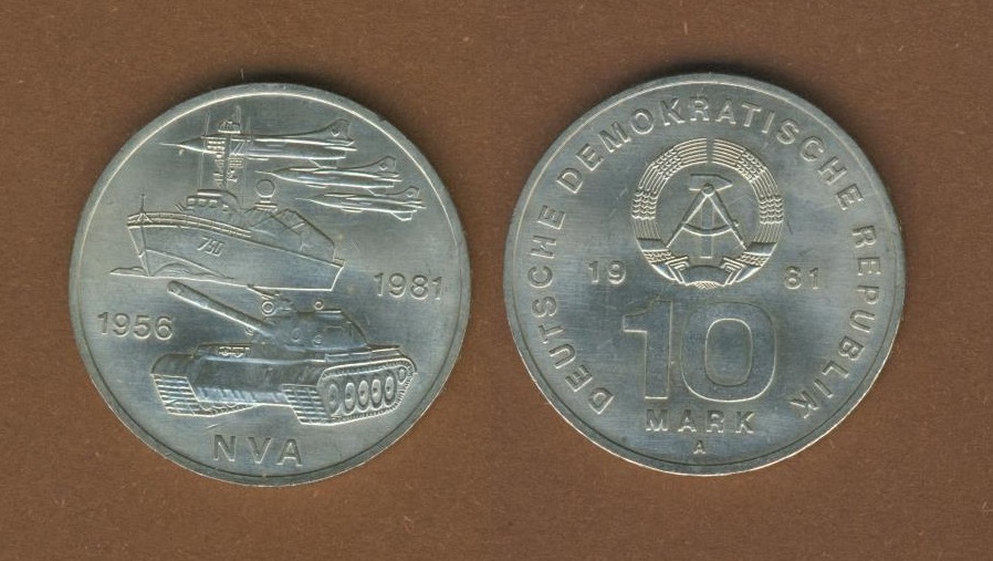  DDR 10 Mark 1981 NVA   